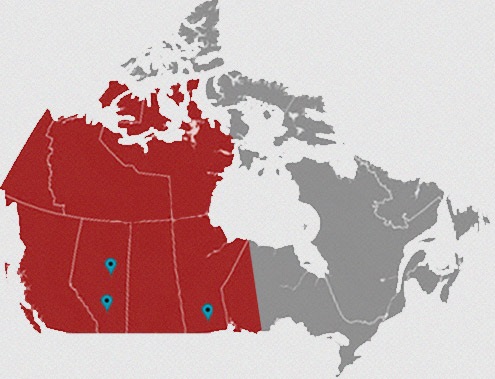 Kameen-Hilton-Wankling Ltd. Map of Canada